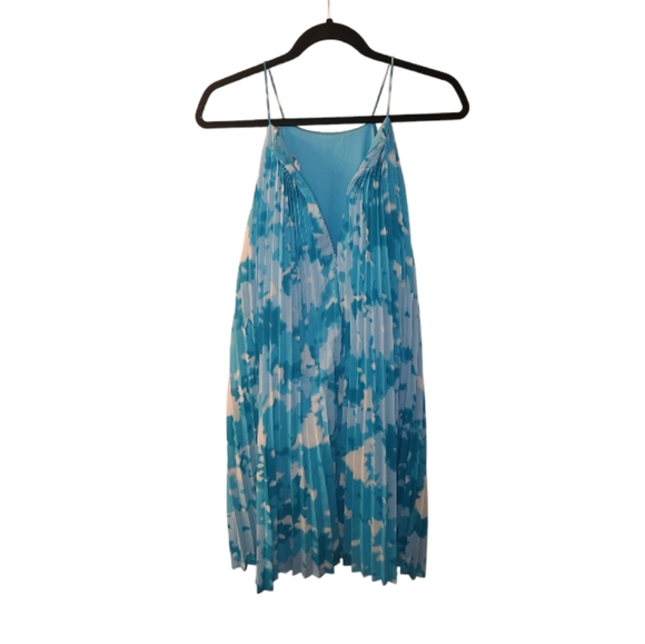 2/$50 Calvin Klein Multi Coloured ‎ Sleeveless Accordian Pleated Dress - Picture 6 of 11